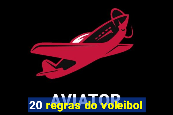 20 regras do voleibol